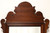 SOLD - HENKEL HARRIS H-3 29 Mahogany Chippendale Style Petite Wall Mirror