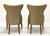 SOLD - BERNHARDT Opus XIX Tufted Dining Side Chair - Pair A