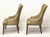 SOLD - BERNHARDT Opus XIX Tufted Dining Side Chair - Pair A