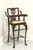 SOLD - MADISON SQUARE Mahogany Queen Anne Child's High Chair