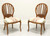 CENTURY French Country Oval Back Dining Side Chairs - Pair B
