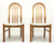 SOLD - SKOVBY Danish Modern Teak Dining Side Chairs - Pair C