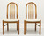 SOLD - SKOVBY Danish Modern Teak Dining Side Chairs - Pair A