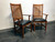 SOLD OUT - Mission Arts & Crafts Craftsman Cherry Arm Chairs with Leather Seats - Set of 2