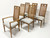 CENTURY Caned Walnut Spanish Style Dining Chairs - Set of 6