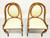 SOLD - 1920's French Art Deco Goosehead Dining Chairs - Pair B