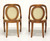 1920's French Art Deco Goosehead Dining Chairs - Pair B