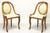 SOLD - 1920's French Art Deco Goosehead Dining Chairs - Pair A