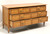 SOLD - HENREDON Sequent Mid Century Burlwood Double Dresser