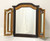 BROYHILL PREMIER Chinoiserie Ming Style Tri-Fold Dresser Mirror