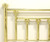 SOLD - WESLEY ALLEN Legacy Collection Tubular Queen Size Brass Bed