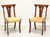 Mid 20th Century Cherry Empire Style Dining Side Chairs - Pair B