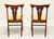 Mid 20th Century Cherry Empire Style Dining Side Chairs - Pair B