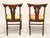 Mid 20th Century Cherry Empire Style Dining Side Chairs - Pair A