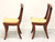 Mid 20th Century Cherry Empire Style Dining Side Chairs - Pair A