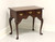 COUNCILL Banded Mahogany Queen Anne Side Table