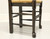 SOLD - Mid 20th Century Ladder Back Side Chairs with Rush Seats - Pair C