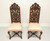 SOLD - Vintage Walnut Renaissance Revival Side Chairs - Pair