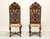 SOLD - Vintage Walnut Renaissance Revival Side Chairs - Pair