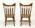 SOLD - TEMPLE STUART Rockingham Maple Windsor Cattail Dining Side Chairs - Pair B