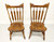 SOLD - TEMPLE STUART Rockingham Maple Windsor Cattail Dining Side Chairs - Pair A