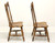 SOLD - TEMPLE STUART Rockingham Maple Windsor Cattail Dining Side Chairs - Pair A