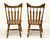SOLD - TEMPLE STUART Rockingham Maple Windsor Cattail Dining Side Chairs - Pair A