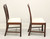 WELLINGTON HALL Mahogany Chippendale Straight Leg Dining Side Chairs - Pair B