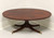 SOLD - Vintage Oval Banded Mahogany Georgian Style Coffee Cocktail Table