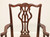 SOLD - WELLINGTON HALL Mahogany Chippendale Straight Leg Dining Armchairs - Pair B