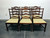 SOLD OUT - GEORGETOWN GALLERIES Solid Mahogany Ladder Back Dining Chairs - Set of 6 