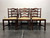 SOLD OUT - GEORGETOWN GALLERIES Solid Mahogany Ladder Back Dining Chairs - Set of 6 