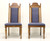 BURLINGTON HOUSE Oak Spanish Revival Dining Side Chairs - Pair B