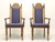 BURLINGTON HOUSE Oak Spanish Revival Dining Armchairs - Pair