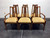 SOLD - WHITE OF MEBANE Mid Century Modern Walnut & Cane Dining Chairs - Set of 6