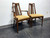 SOLD - WHITE OF MEBANE Mid Century Modern Walnut & Cane Dining Chairs - Set of 6