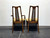 SOLD - WHITE OF MEBANE Mid Century Modern Walnut & Cane Dining Chairs - Set of 6