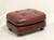 SOLD - CLASSIC LEATHER Top Grain Burgundy Leather Tufted Lounge Armchair with Ottoman