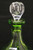 SOLD - Mid 20th Century Green Cut to Clear Crystal Decanter