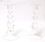 SOLD - STEUBEN 9" Single Light Teardrop Candlesticks - Pair