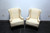 SOLD OUT - Chippendale Style Mahogany Wing Back Chairs by Conover Chair Co - Pair