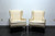 SOLD OUT - Chippendale Style Mahogany Wing Back Chairs by Conover Chair Co - Pair