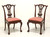 SOLD - MAITLAND SMITH Mahogany Chippendale Ball in Claw Dining Side Chairs - Pair D