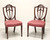 SOLD - KINDEL Mahogany Georgian Hepplewhite Shield Dining Side Chairs - Pair