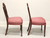 SOLD - KINDEL Mahogany Georgian Hepplewhite Shield Dining Side Chairs - Pair