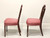 SOLD - KINDEL Mahogany Georgian Hepplewhite Shield Dining Side Chairs - Pair