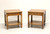 SOLD - BAKER Milling Road Walnut Mid 20th Century Nightstands - Pair