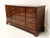 LINK-TAYLOR Heirloom Beaufort Solid Mahogany Chippendale Triple Dresser  - A