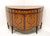 SOLD - John-Richard European Crossroads George III Inlaid Marquetry Demilune Console Cabinet