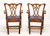 SOLD -  HENKEL HARRIS 107A 29 Mahogany Chippendale Dining Armchairs - Pair
